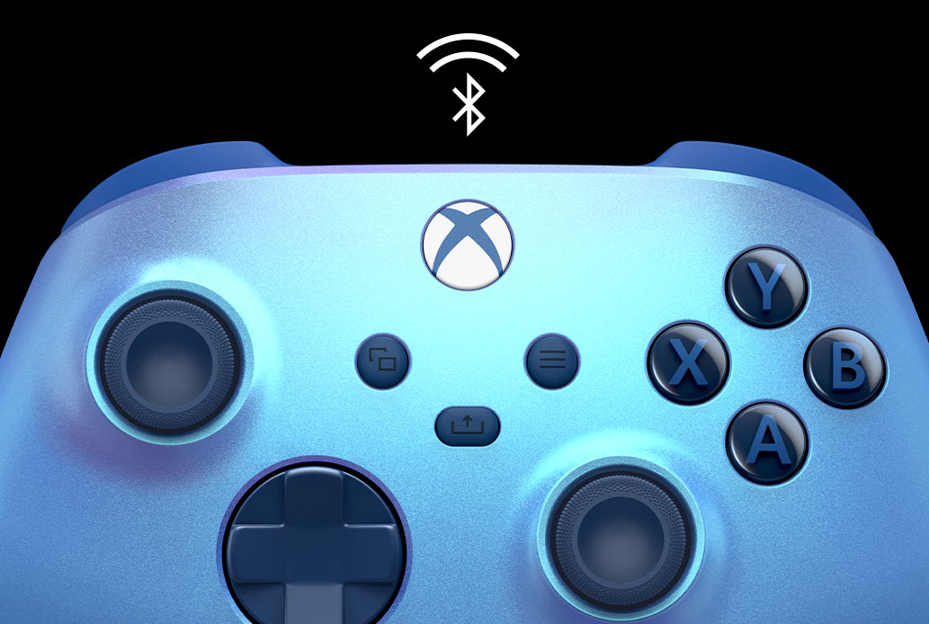 Tay cầm chơi game không dây Xbox One Series X - Aqua Shift  4
