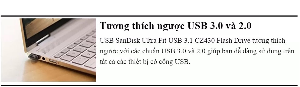 USB SanDisk 64GB SDCZ430-064G-G46 Ultra Fit 