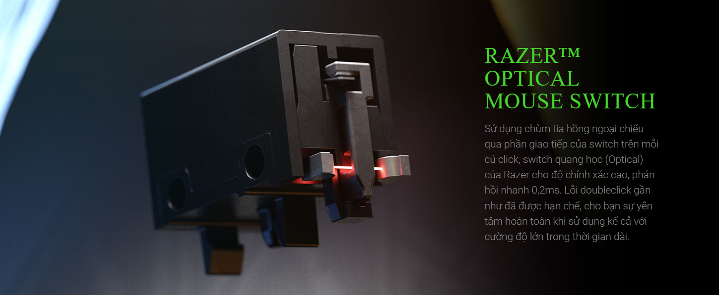 Chuột chơi game Razer Basilisk V2 RGB Gaming Mouse Black (RZ01-03160100-R3M1) 6