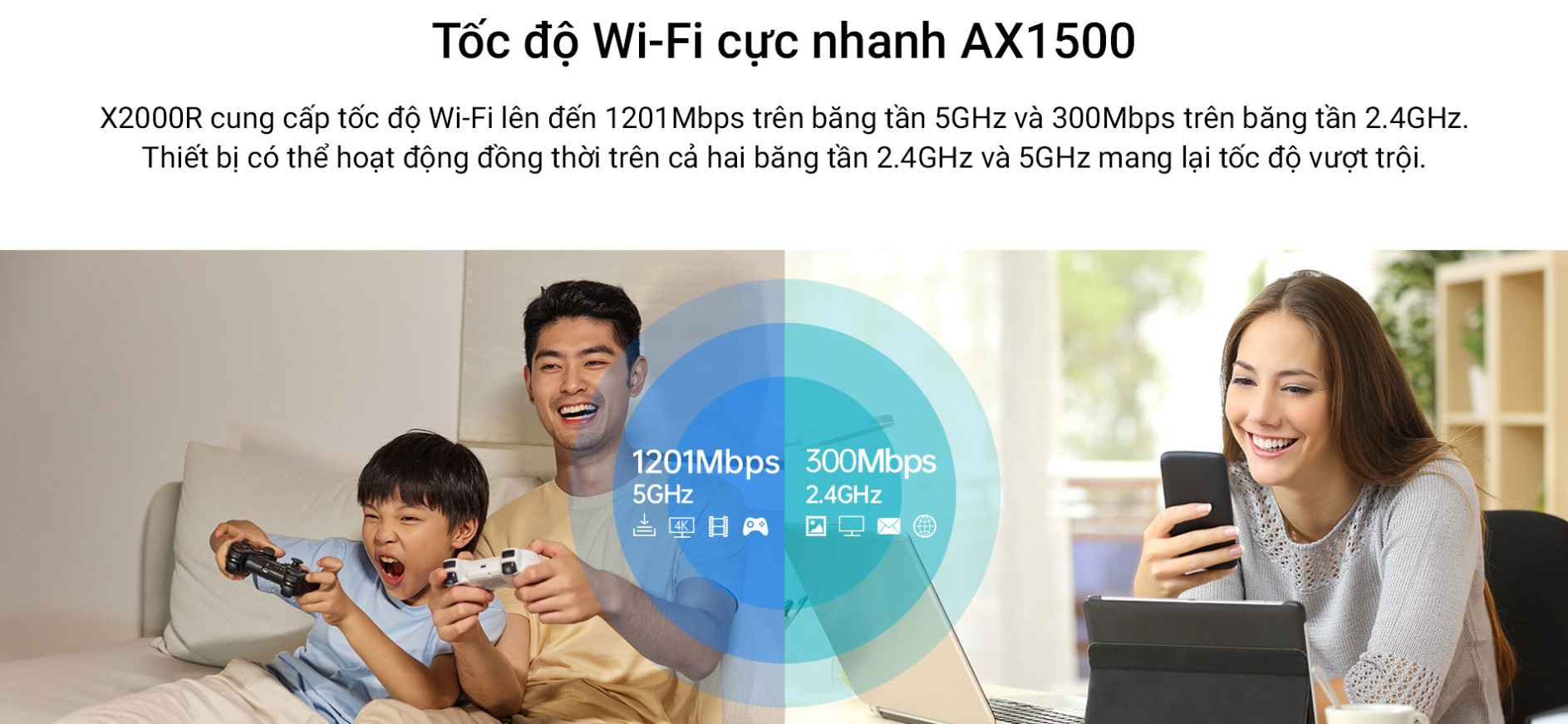 Bộ phát wifi 6 Totolink X2000R Wifi 6 Chuẩn AX1500