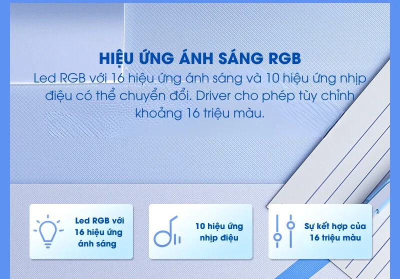 Bàn phím cơ LEOBOG Alice A75 (3 Mode/Moon Cat Trắng/Rgb/Rambo switch) 12