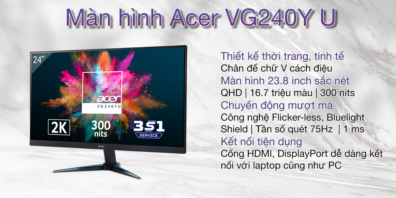 Màn hình Acer VG240Y U 1
