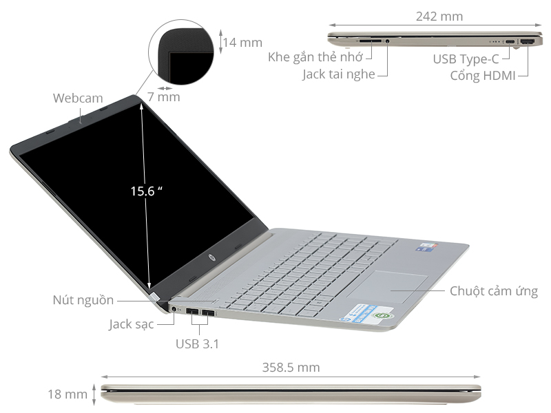 Laptop HP 15 DY2795WM
