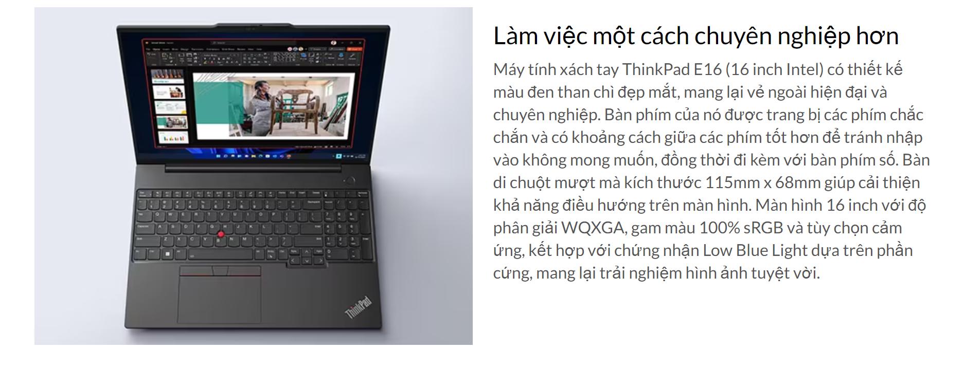 Laptop Lenovo Thinkpad E16 Gen 1 ảnh 2