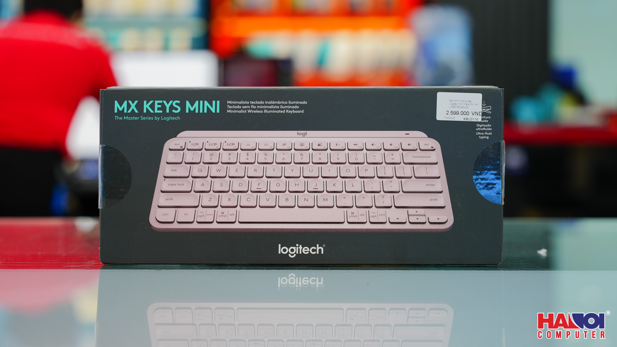 Bàn phím không dây Logitech MX Keys Mini Rose (USBC/Bluetooth/Hồng) 1