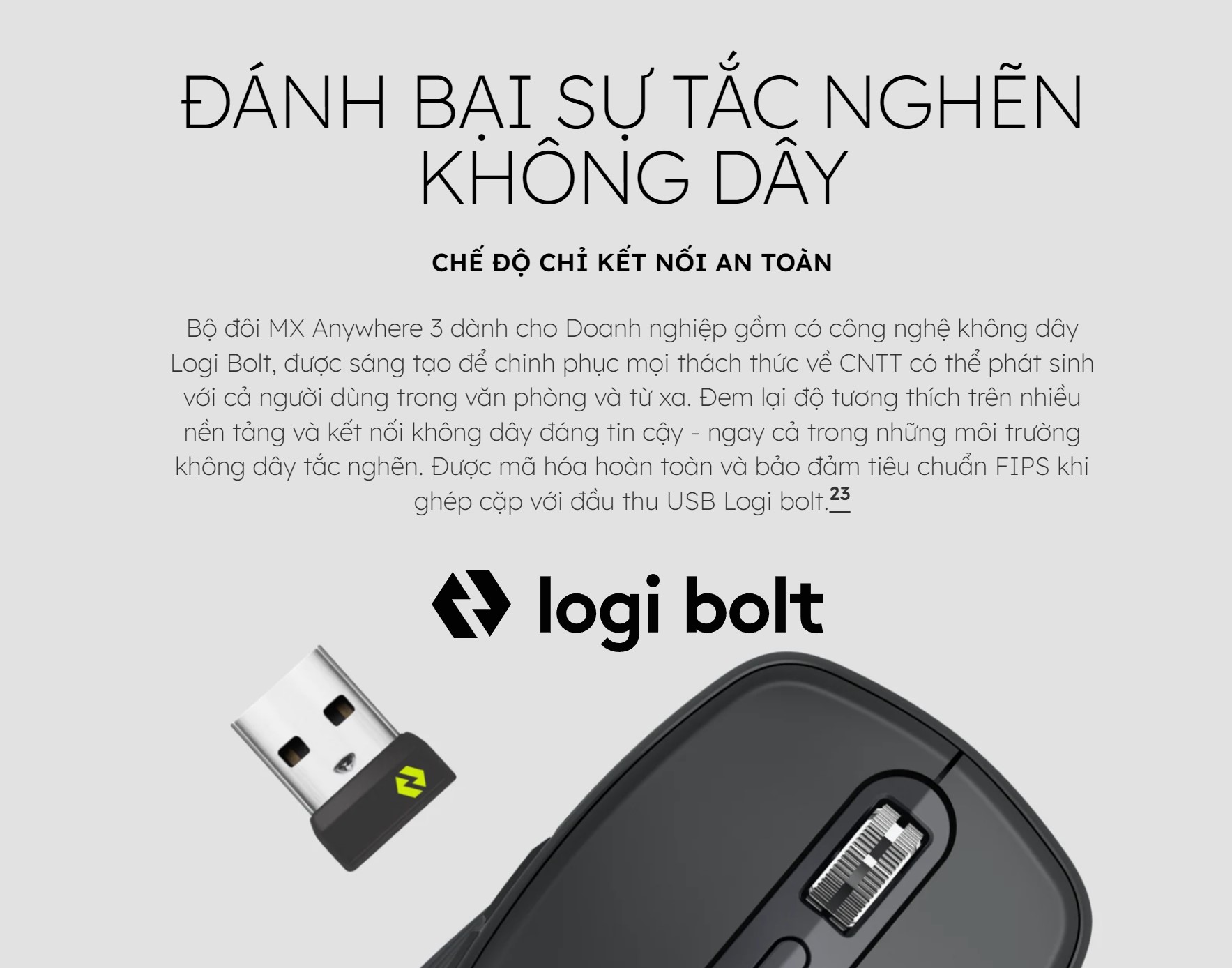 Chuột không dây Logitech MX Anywhere 3 FOR BUSINESS