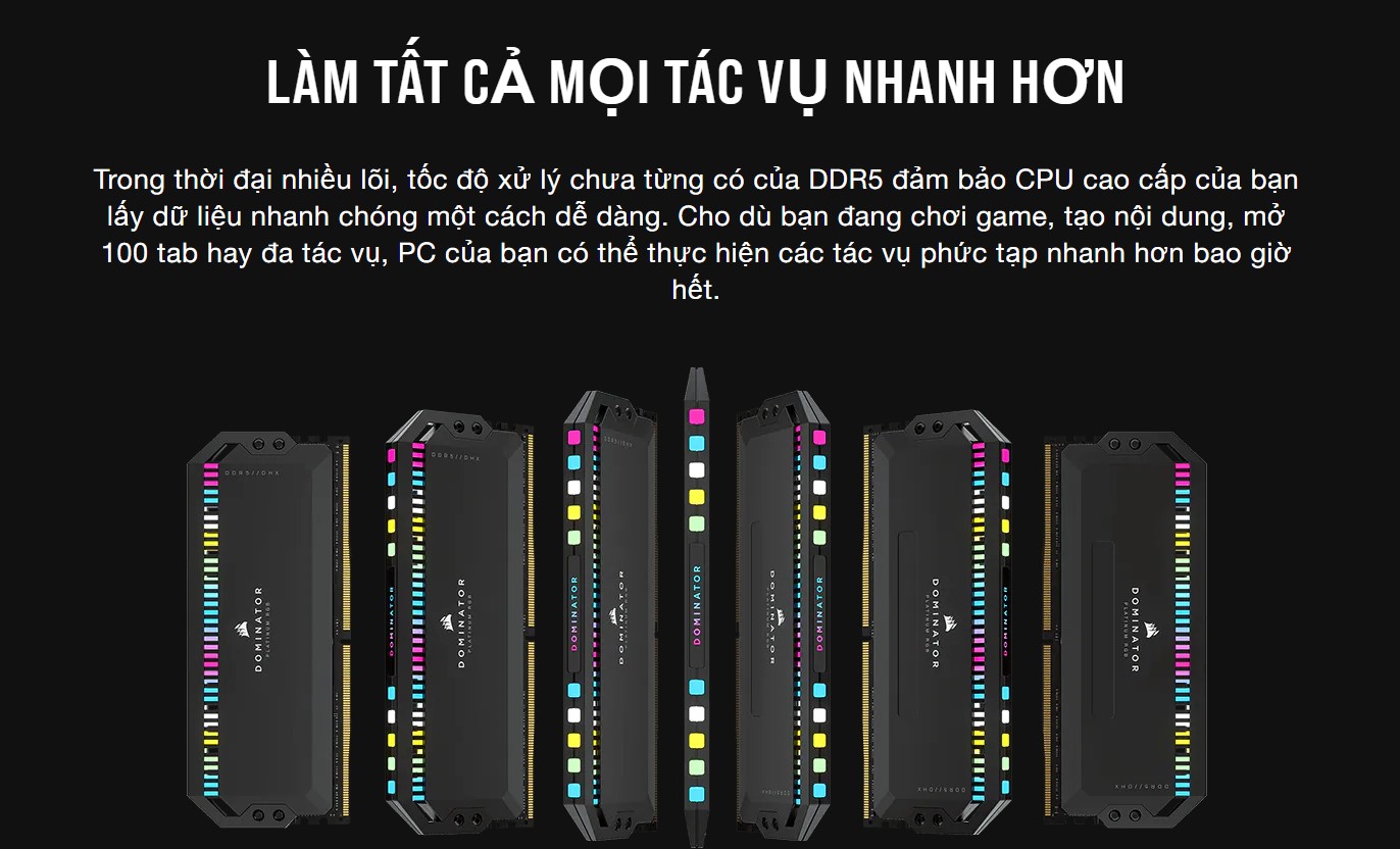 Ram Desktop Corsair DOMINATOR PLATINUM RGB White Heatspreader (CMT32GX5M2B5600C36W) 32GB (2x16GB) DD