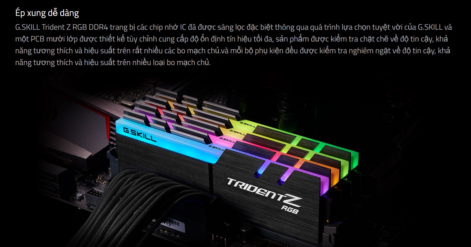 RAM Desktop Gskill Trident Z RGB 