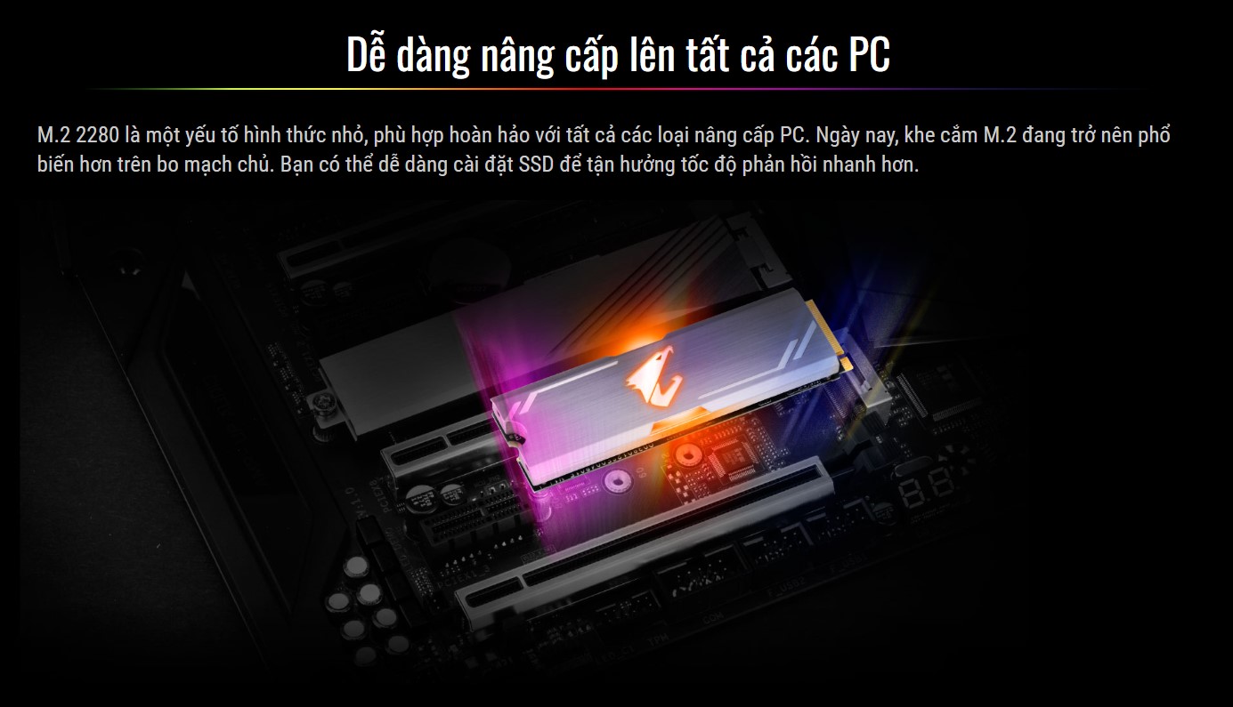 Ổ cứng SSD Gigabyte AORUS RGB  M.2 2280 PCIe Gen 3x4 11