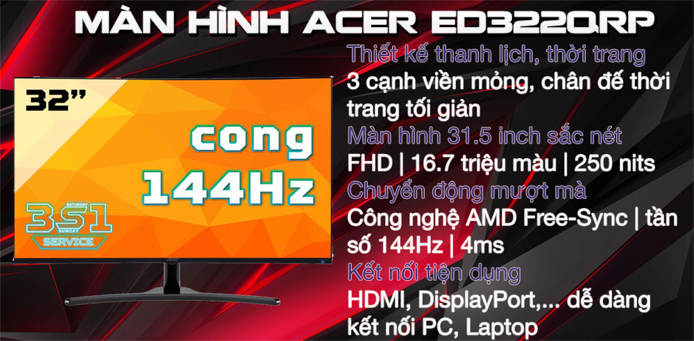Màn hình Acer ED322QRP 1