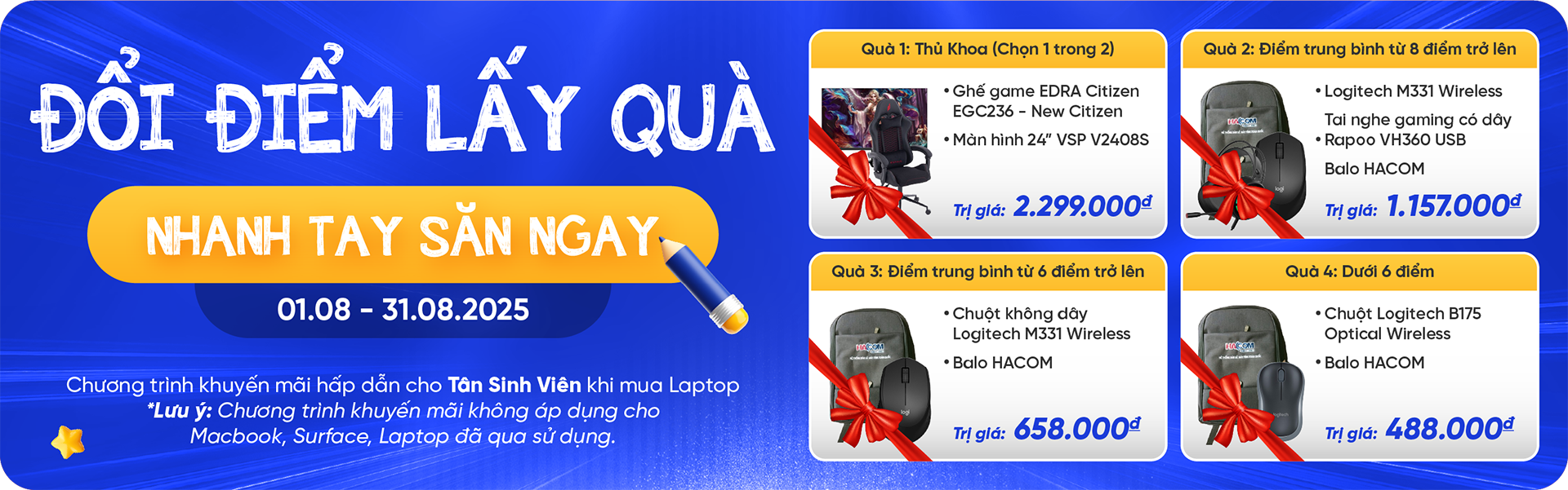 Chương trình khuyến mại Laptop Văn Phòng Doanh Nghiệp