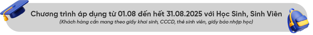 Điều kiện áp dụng chương trình khuyến mại Back to School 2025