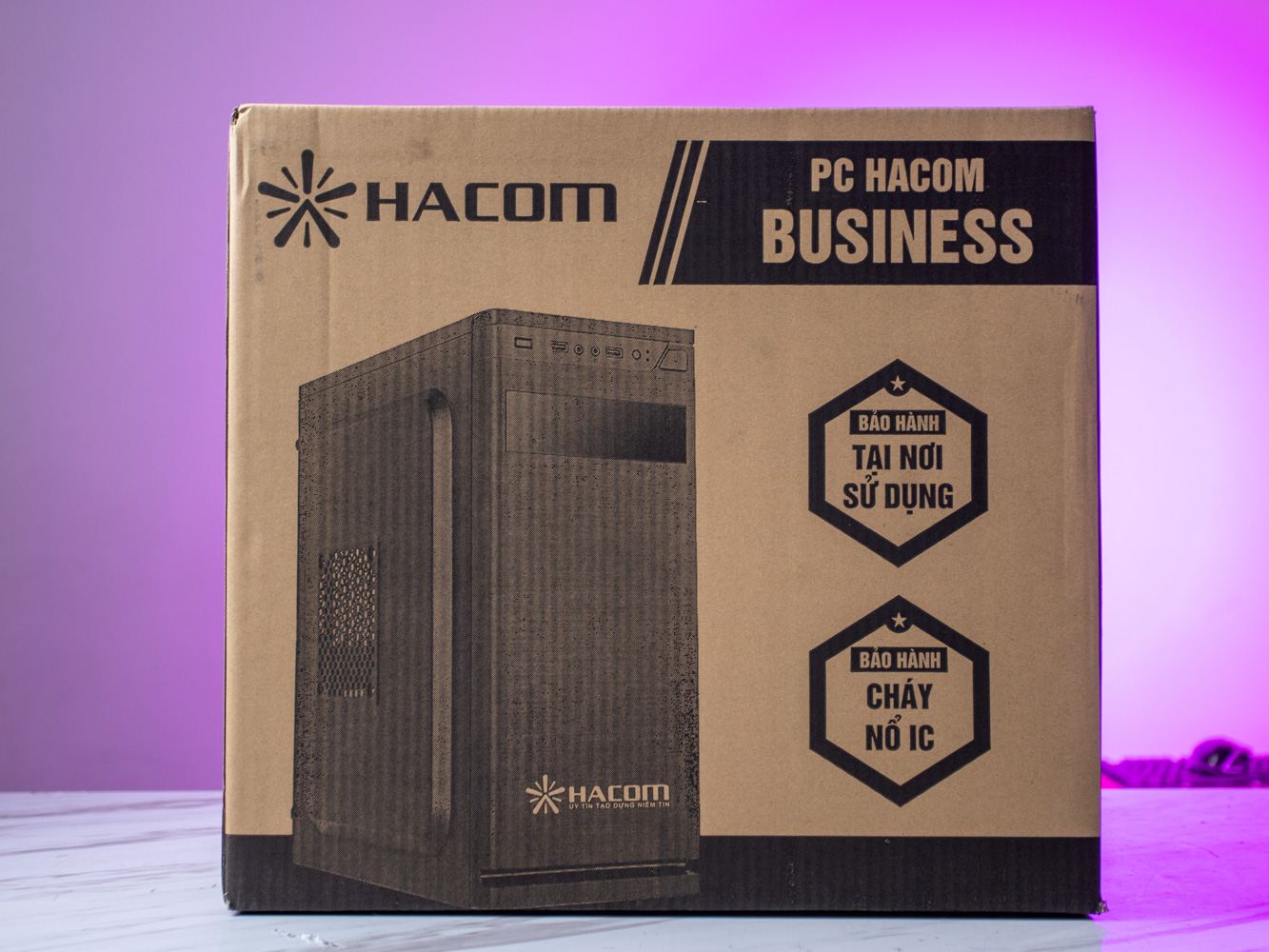 Vỏ Case máy tính HACOM  (Mid Tower/Màu Đen)