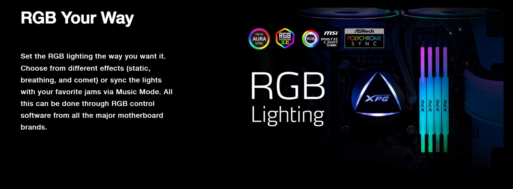 Ram Desktop Adata RGB