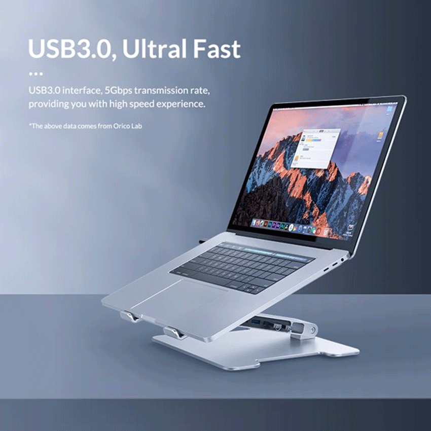 Giá để laptop tích hợp 4 cổng USB 3.0 ORICO