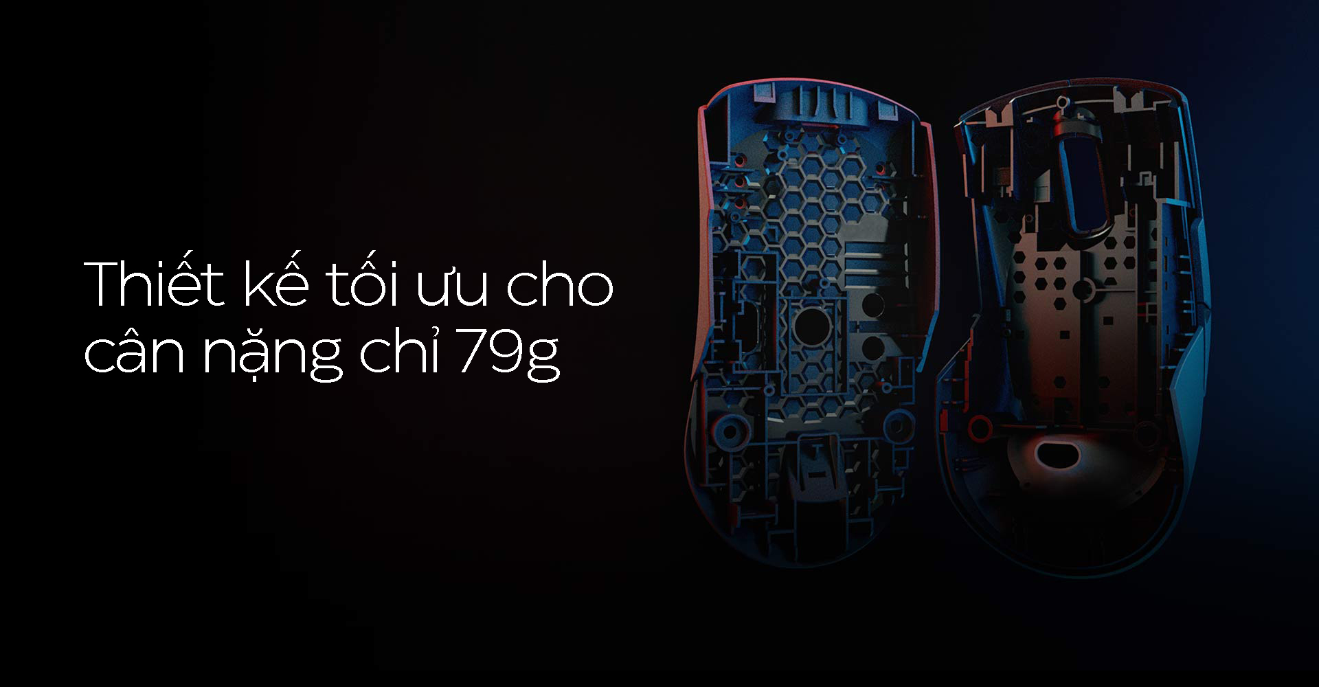 Chuột không dây Asus ROG Keris (USB/RGB/màu đen) (P513)