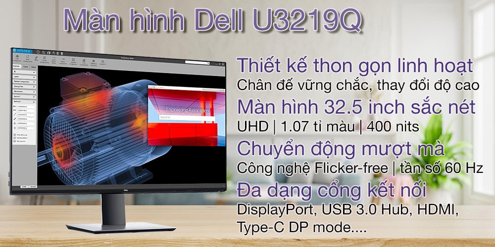 Màn hình Dell U3219Q 1