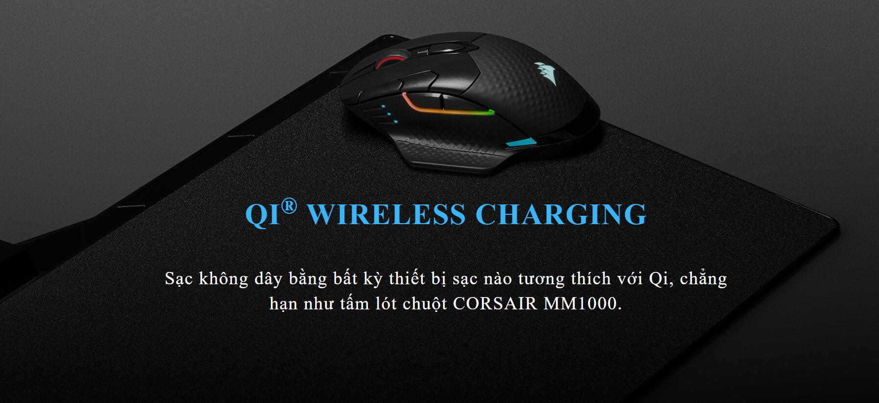 Chuột chơi game Corsair Dark Core Wireless RGB SE 6