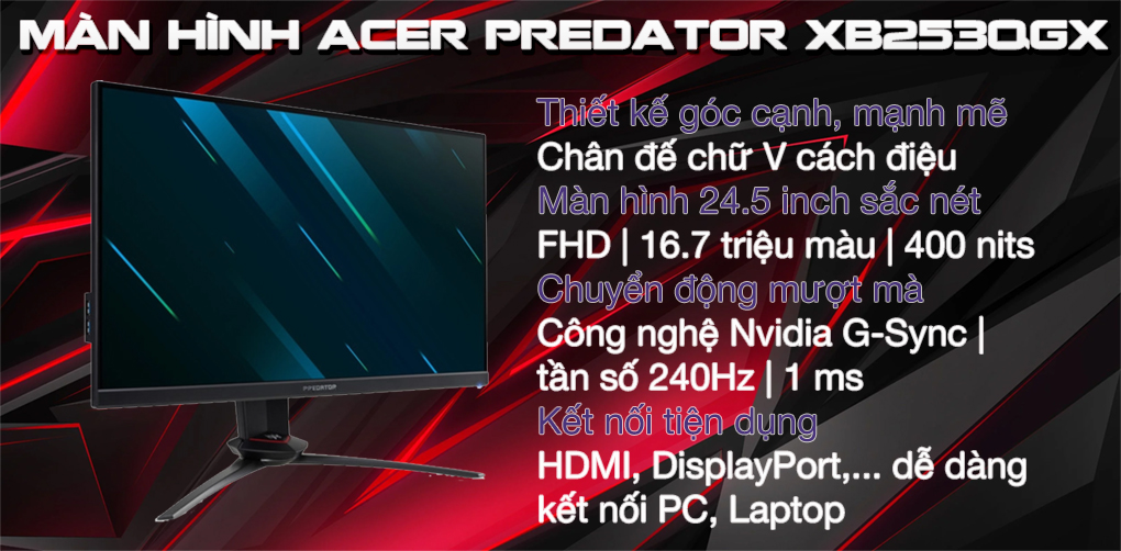 Màn hình Acer Predator XB253QGX 1