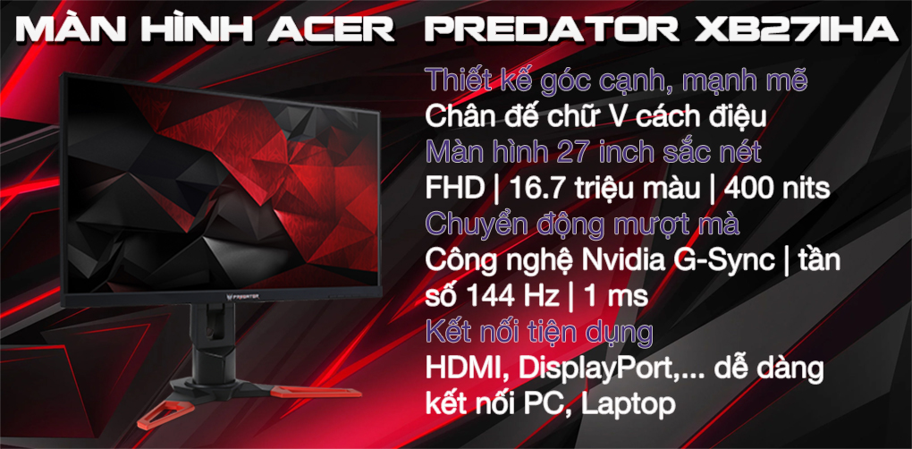 Màn hình Acer Predator XB271HA 1