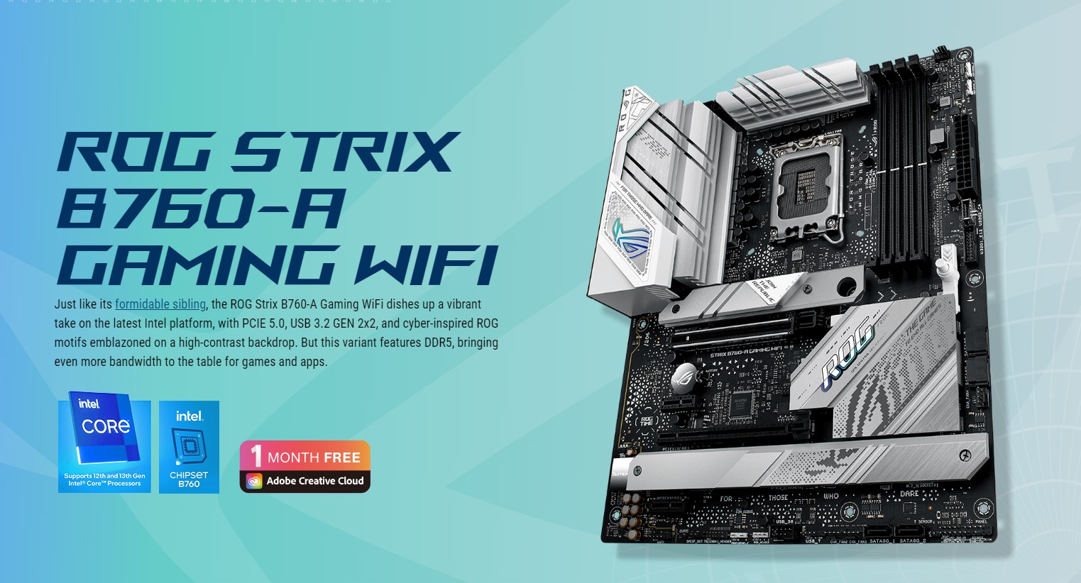 Mainboard Asus ROG STRIX B760-A GAMING WIFI DDR5