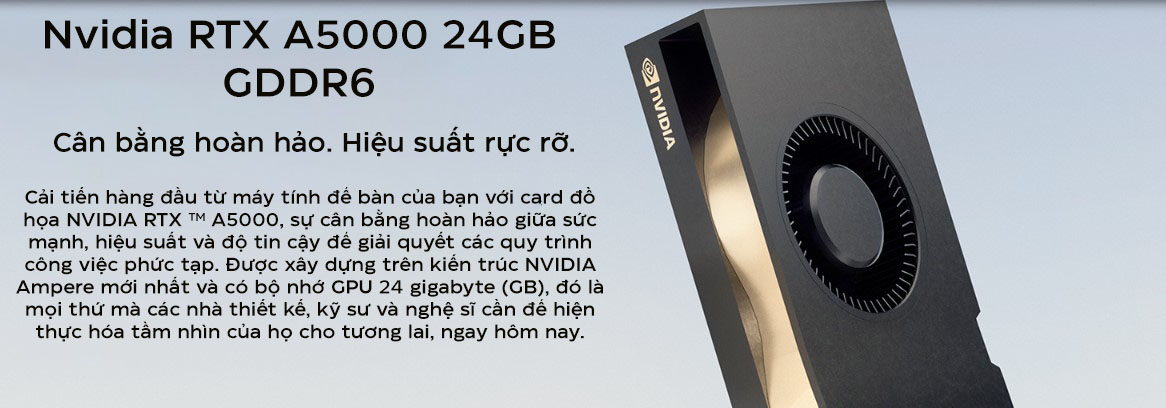 Card màn hình Nvidia RTX A5000 24GB GDDR6 (Asus Server Accessory) (