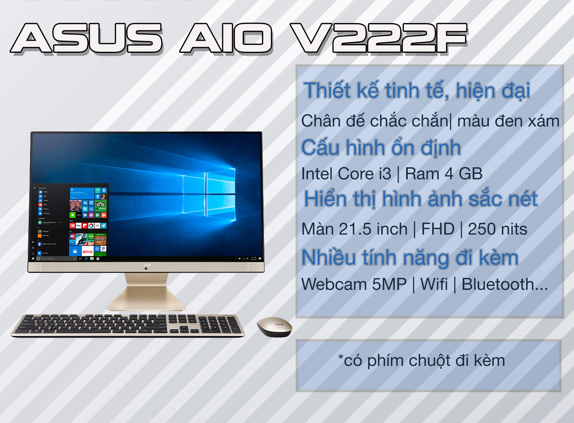 PC Asus All in One V222F a