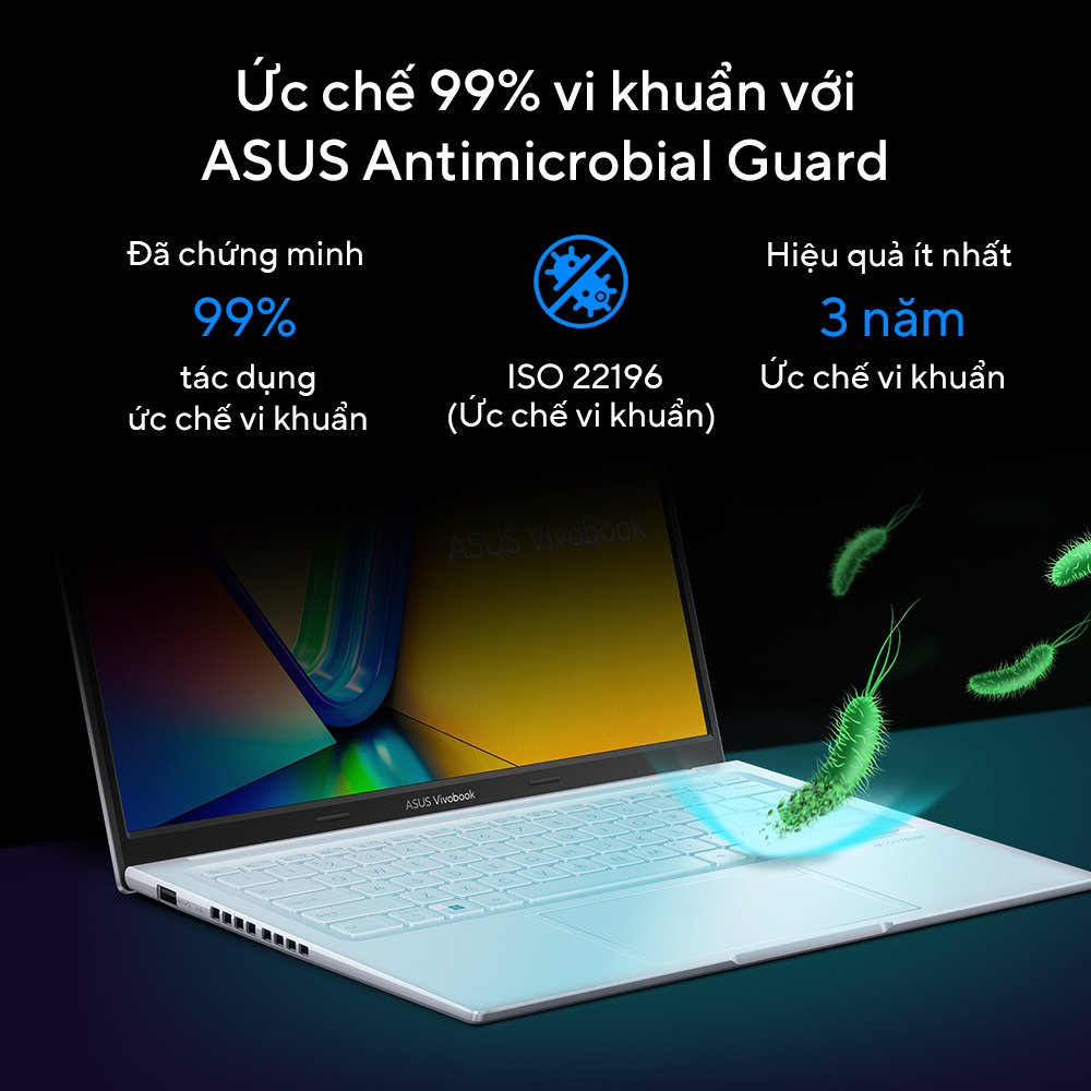 Laptop Asus VivoBook X1504ZA-NJ582W (i3 1215U/8GB RAM/512GB SSD/15.6 FHD/Win11/Bạc)
