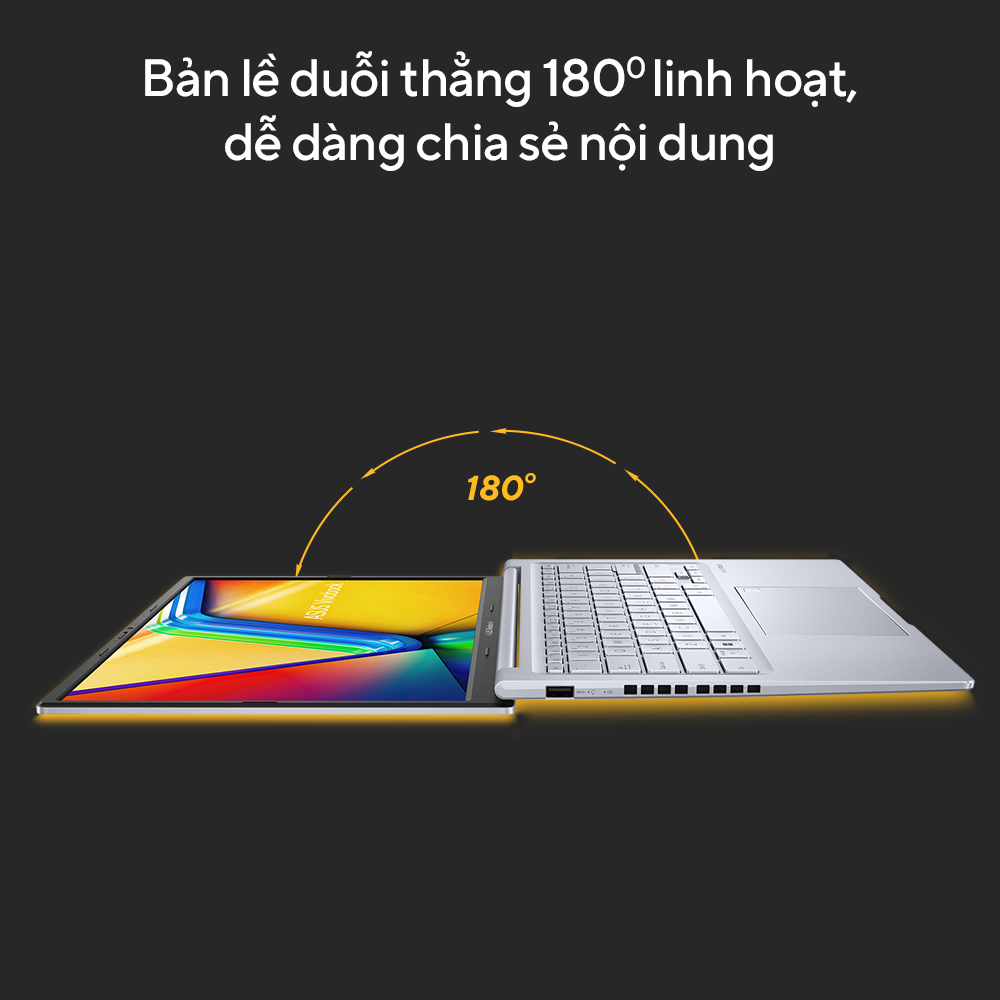 Laptop Asus VivoBook 14X OLED K3405ZF-KM184W  (i5 12500H/16GB RAM/512GB SSD/14 2.8K/RTX2050 4GBWin11/Bạc) ảnh 2