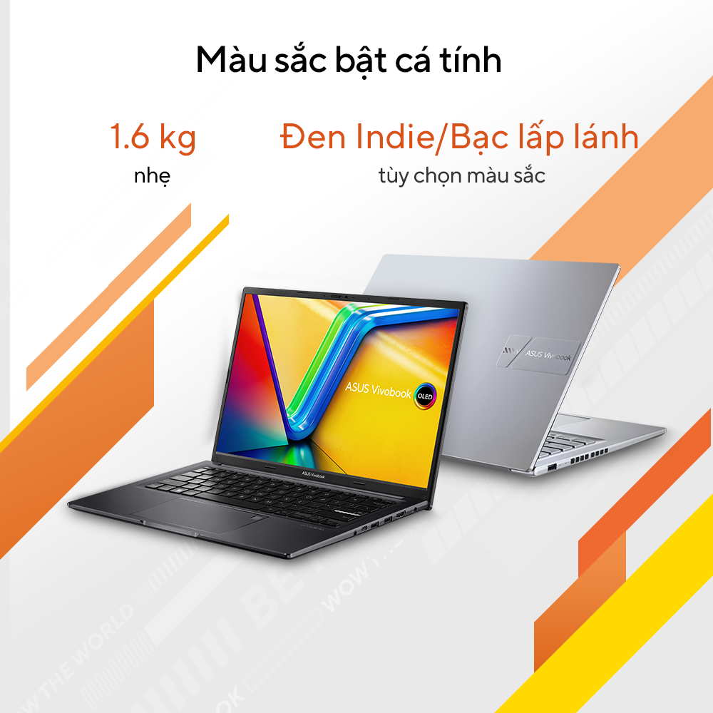 Laptop Asus VivoBook M1405YA-KM047W (R5 7530U/8GB RAM/512GB SSD/14 Oled/Win11/Bạc)  ẢNH 1