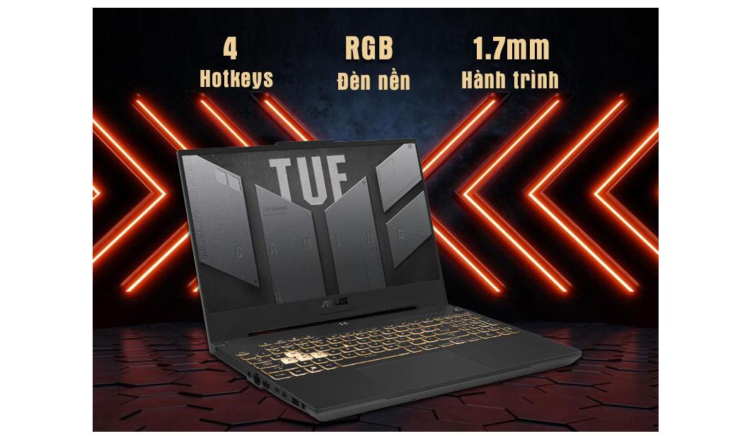 Laptop Asus Gaming TUF FX507ZC4-HN099W (i7 12700H/8GB RAM/512GB SSD/15.6 FHD 144hz/RTX 3050 4GB/Win11/Xám) ảnh 4