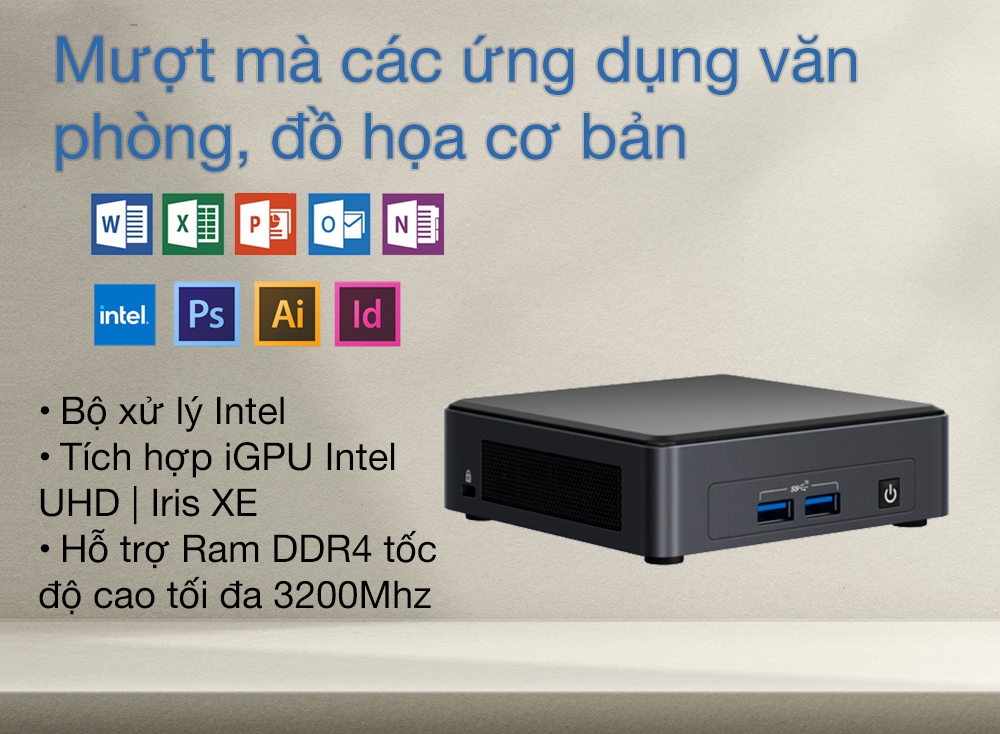 Máy tính Intel NUC 11 Pro Kit - NUC11TNKi5 2
