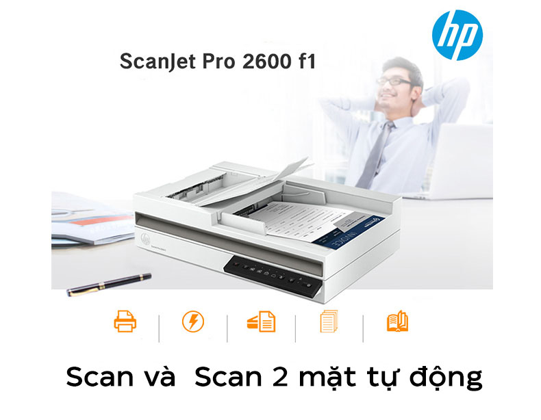 Máy quét HP ScanJet Pro 2600 f1 (20G05A)