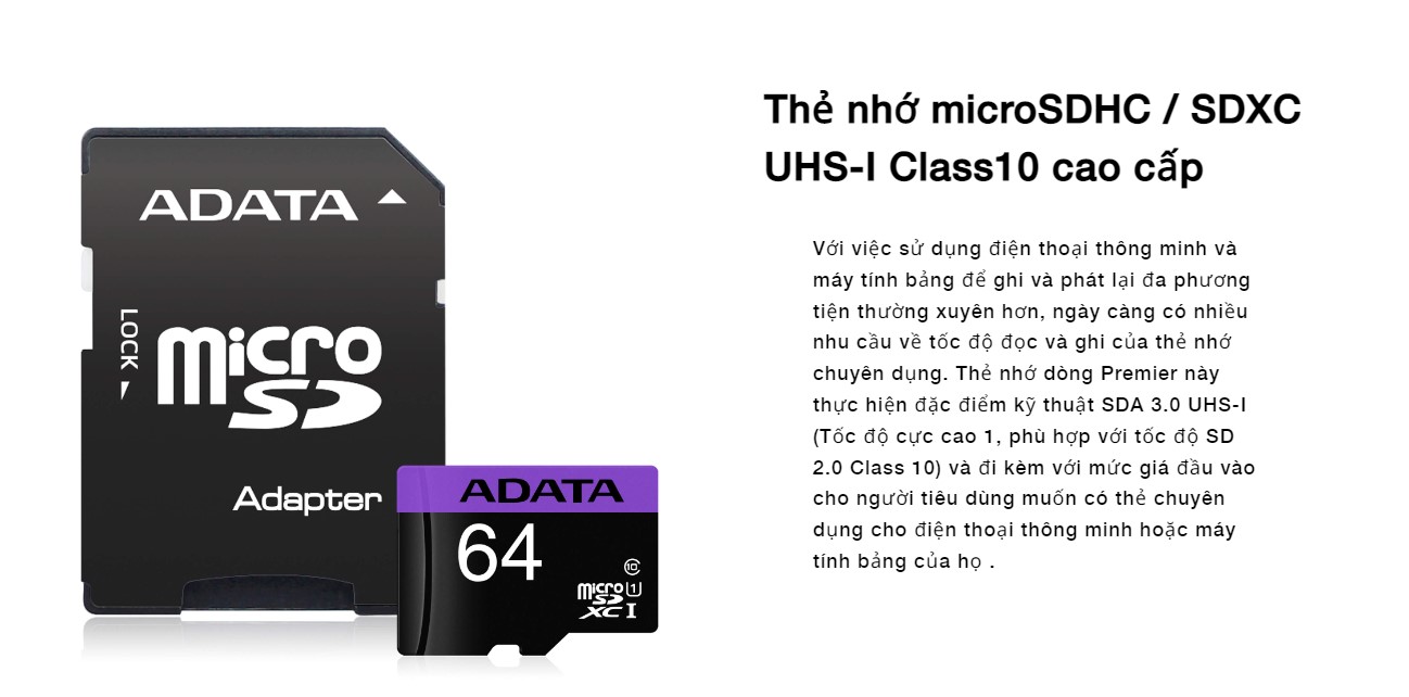 ADATA UHS-I MICRO SD CLASS10