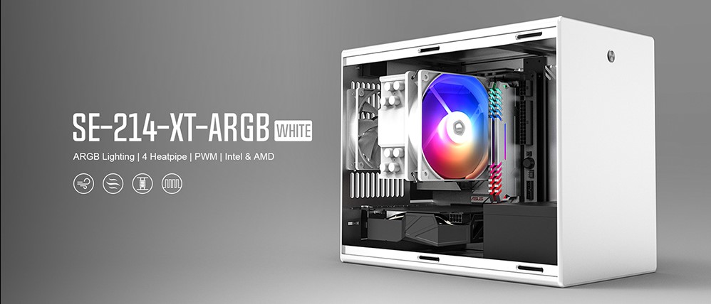 Tản nhiệt khí ID-Cooling CPU SE-214-XT ARGB White