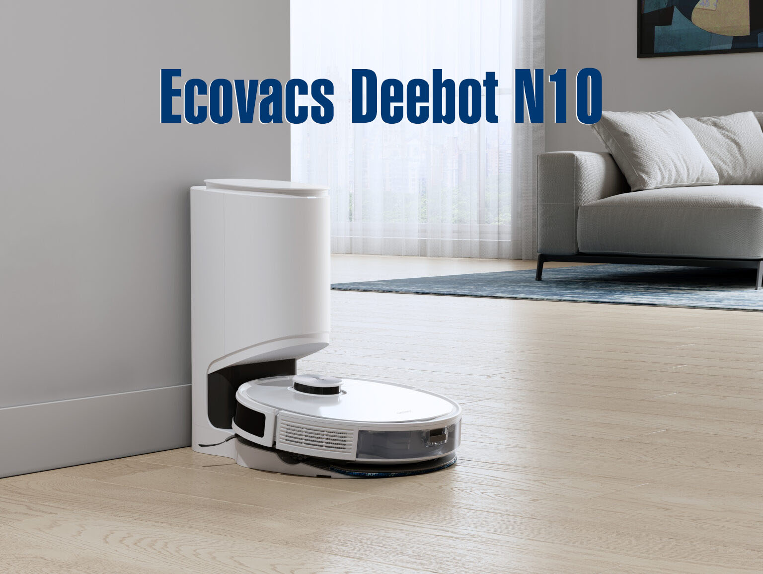 Robot hút bụi Ecovacs Deebot N10 - Bản quốc tế - Màu trắng
