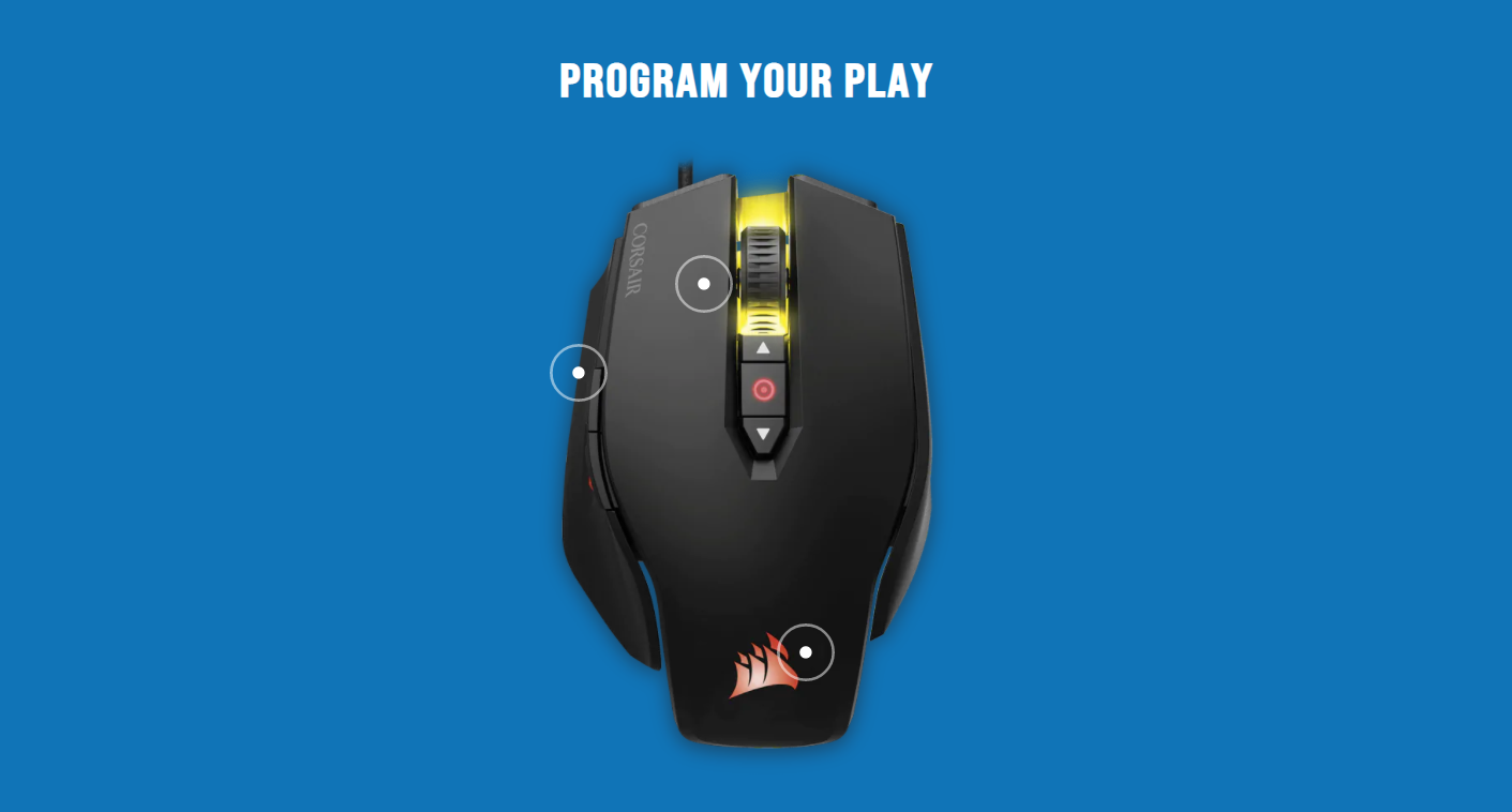 Chuột chơi game Corsair Vengeance M65 Pro RGB Black - CH-9300011-NA có nhiều tính năng hữu ích