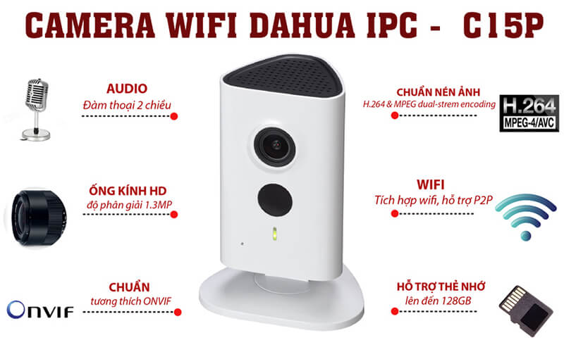 Camera IP không dây Dahua IPC-C15P