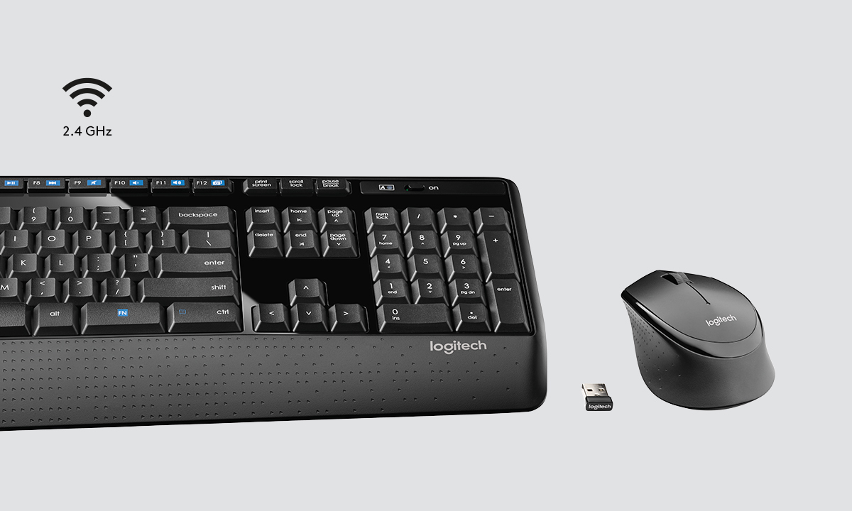 Bộ bàn phím chuột không dây Logitech MK345 Wireless có kết nối không dây tiện lợi