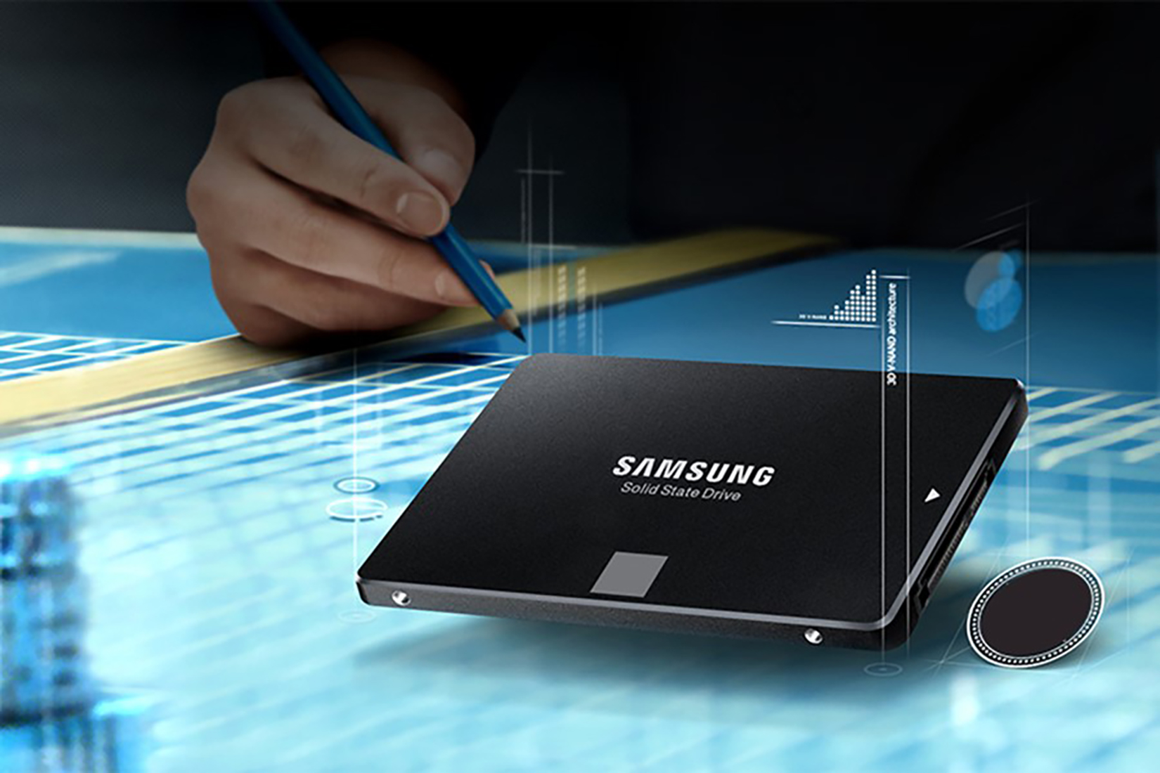 Ổ cứng SSD Samsung 860 EVO 500GB 2.5 inch SATA3 (Đọc 550MB/s - Ghi 520MB/s) 2