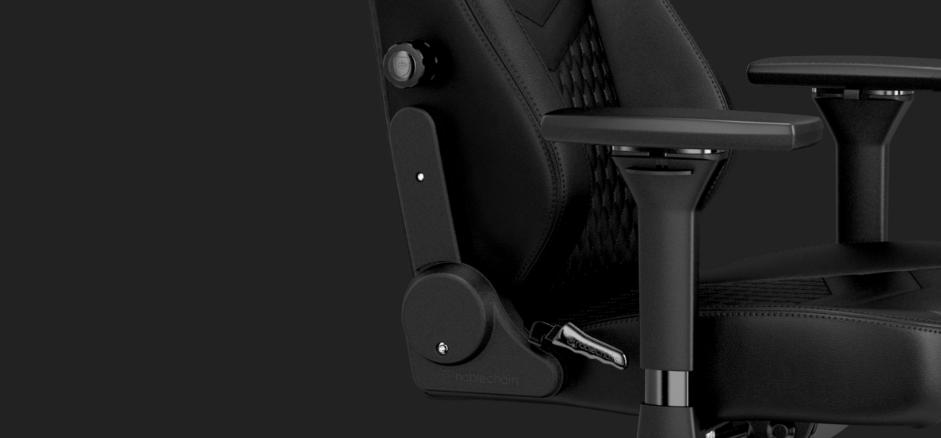 Ghế Gamer Noblechairs HERO Series Black/Platinum White (Ultimate Chair Germany)  tích hợp điều chỉnh đệm lưng hữu ích