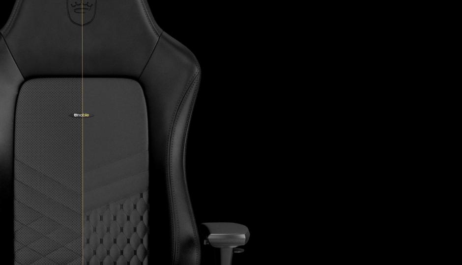 Ghế Gamer Noblechairs HERO Series Black /Gold (Ultimate Chair Germany) sử dụng chất liệu da cao cấp