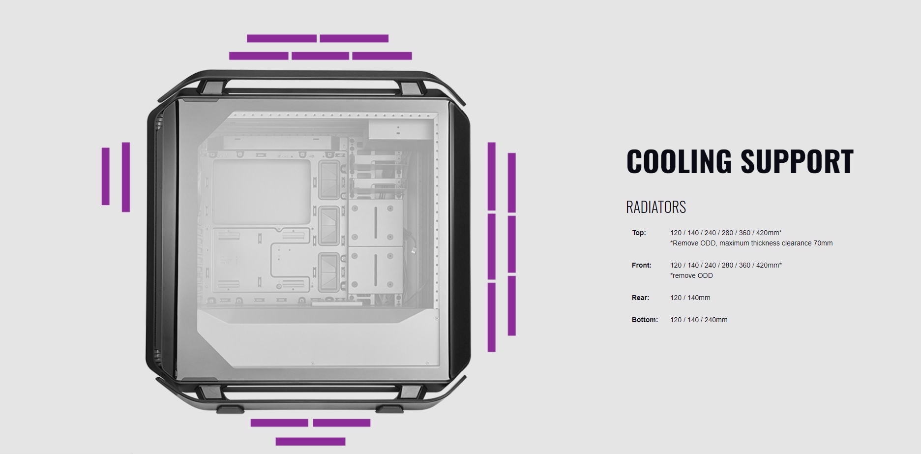 Case Cooler Master Cosmos C700P Black Edition (Mid Tower/Màu Đen) giới thiệu 10