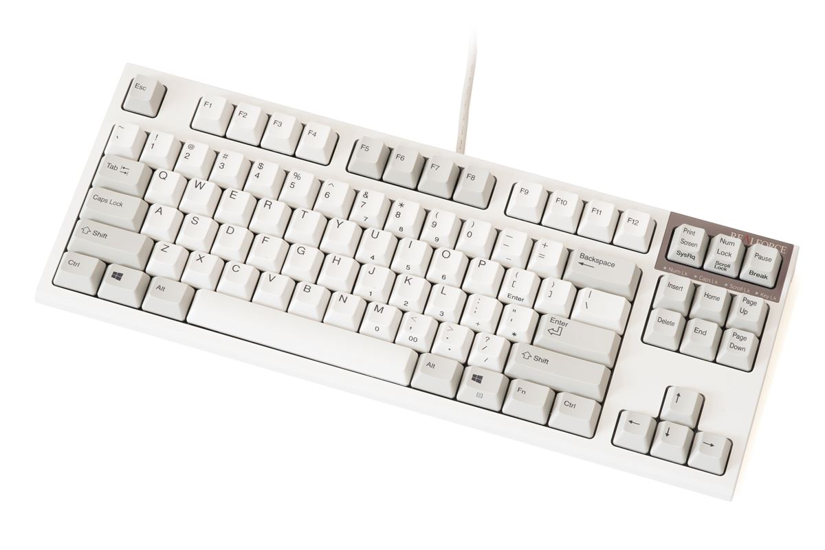 Bàn phím cơ Realforce R2 Silent - Mechanical Topre Variable switch TKL White R2TLS-USV-IV