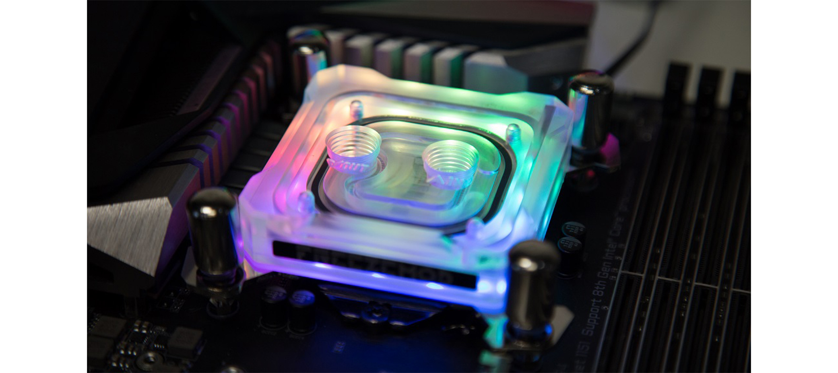 Tản nhiệt nước Custom Freezemod Rainbow RGB P5 Kit (Intel LGA 115X) - block CPU