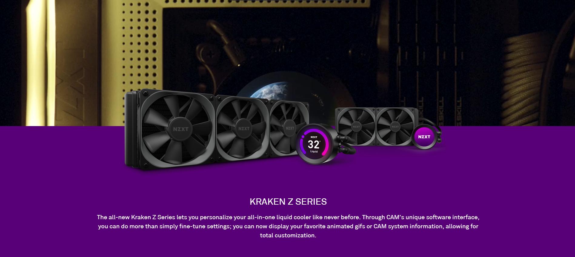 Tản nhiệt nước CPU NZXT Kraken Z53 cho phép bạn cá nhân hóa tản nhiệt nước All in one của mình