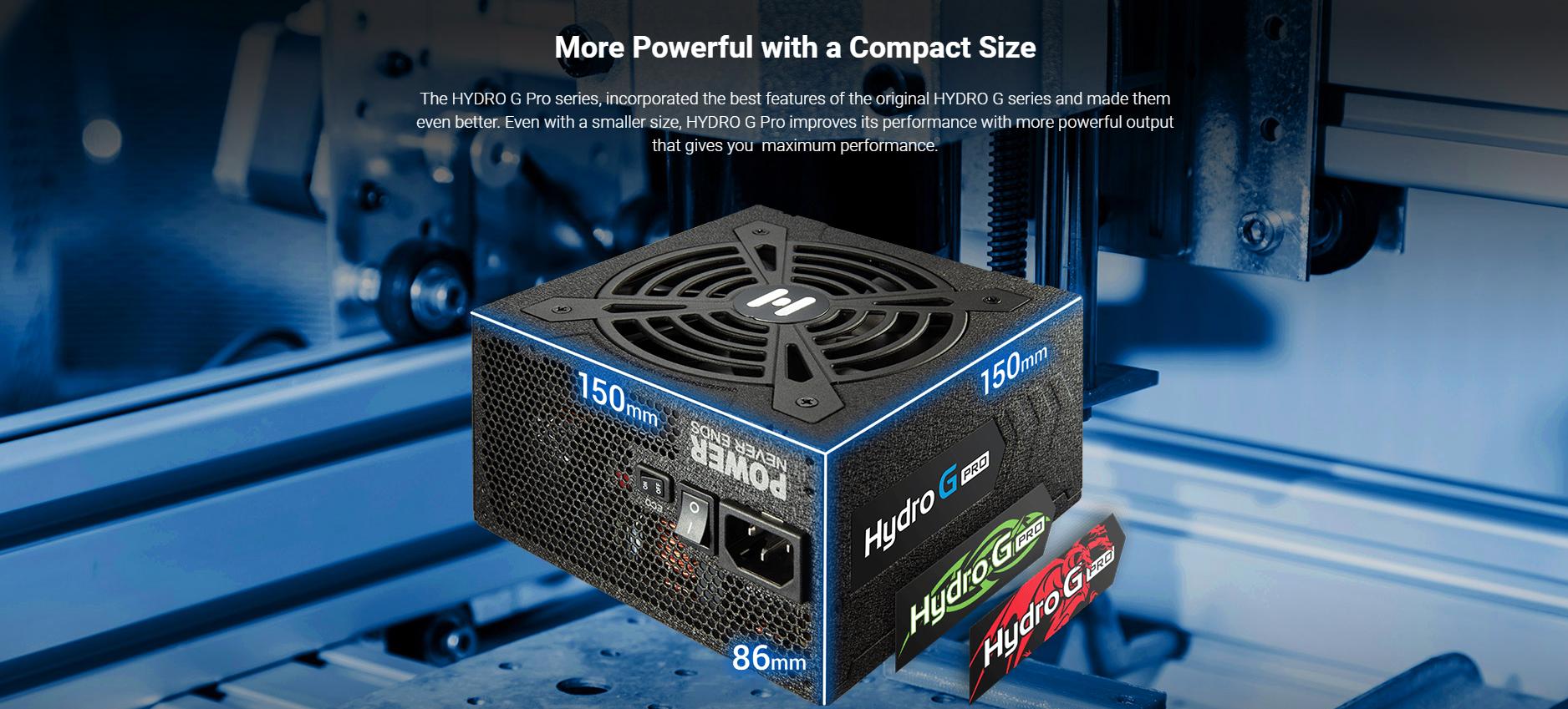 FSP Power Supply HYDRO G PRO Series Model HG2-1000 - Active PFC - 80 Plus Gold - Full Modular giới thiệu 2