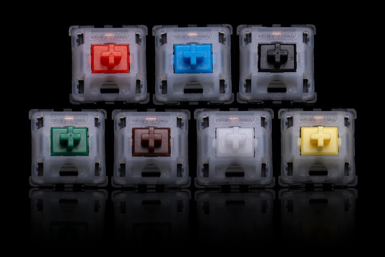 Bàn phím cơ Akko 3108 V2 OSA Grey Parrot Psittacus Gateron Yellow Switch  sử dụng Gateron Switch cho cảm giác gõ  tốt, ít sạn