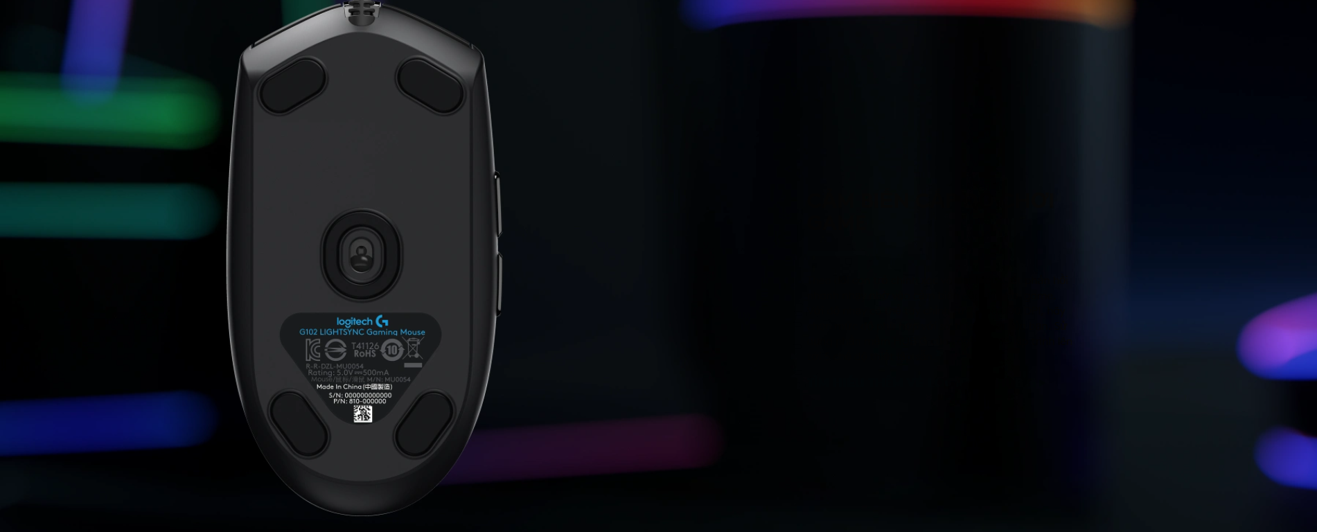 Mouse Logitech G102 Lightsync RGB Black  nâng cấp gia tốc cho mắt cảm biến của mình