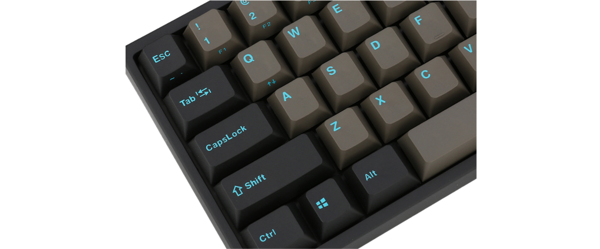 Keyboard Leopold FC660M PD Graphite Blue Font Cherry Red switch sử dụng bộ keycap đặc trưng